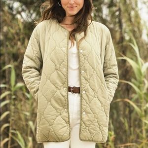 Outerknown Northward Quilted Jacket Light Olive